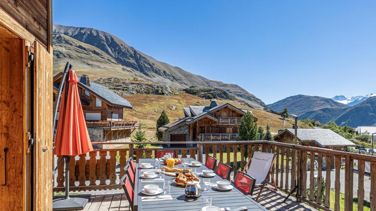 Madame Vacances Les Chalets De L'Altiport Alpe d'Huez Esterno foto